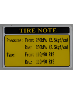 Señal de presión de neumáticos