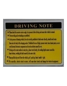 Señal de advertencia de conducción segura