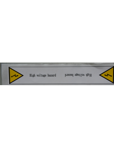 Étiquette de ligne haute tension