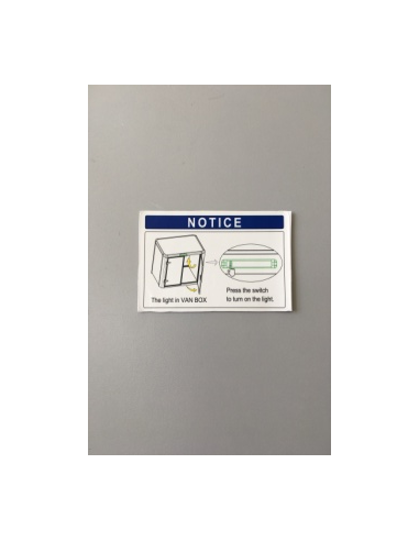 Symbole de signal lumineux du coffre à bagages