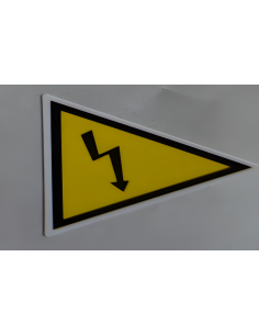 Señal de advertencia de caja segura