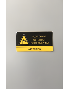 Signo de símbolo de viento cruzado