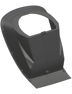 Guardabarros inferior interior de la carrocería delantera