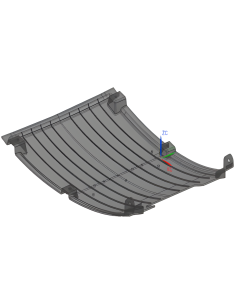 Guardabarros inferior interior de la carrocería delantera