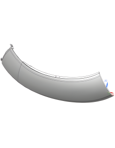 Panel trasero izquierdo de carrocería delantera