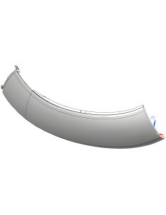 Panel trasero derecho de la carrocería delantera