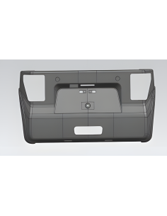 Rear body bumper panel