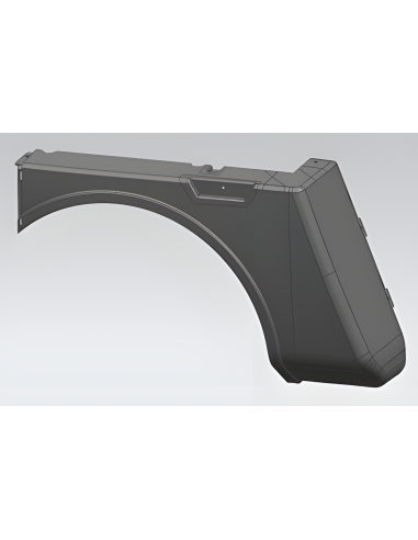 Right rear body mounting panel