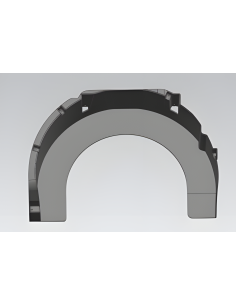 Guardabarros trasero izquierdo