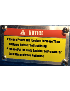 Mini Señal de placa de hielo