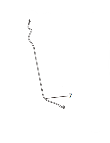 Conjunto de tubería de aceite de maneta freno izquierdo a cilindro maestro L5