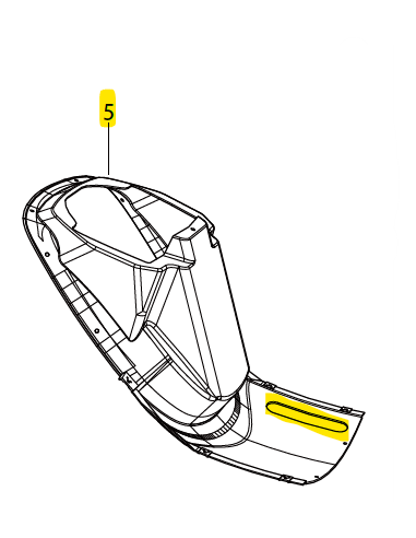 Guardabarro inferior interior de la carrocería delantera L5