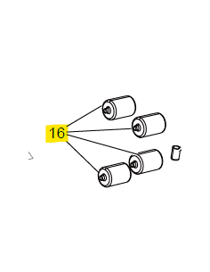 Funda amortiguadores Eje de rotación