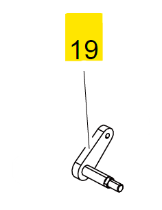 Brazo de accionamiento del bloqueo de inclianción