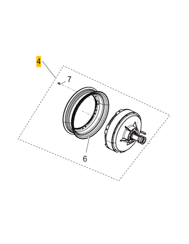 Conjunto de motor de cubo L5 3000W