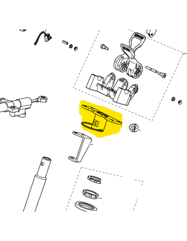 Base di montaggio inferiore del manubrio