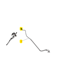 Manguera de liquido de freno de maneta izquierda a pedal...