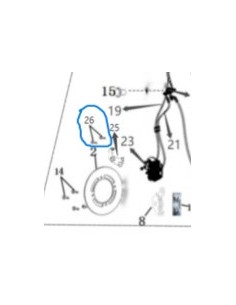 Tornillo 8x32 (x2) pinza de freno delantera