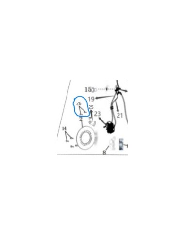 Tornillos 8x32 (x2) pinza de freno delantera