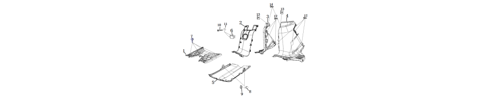 Carrocería central Pedal