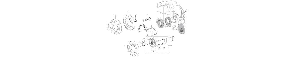 Roue et moyeu